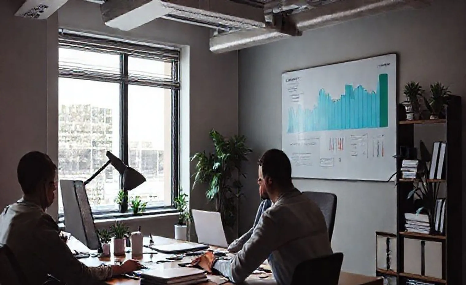 Financial management consulting workspace